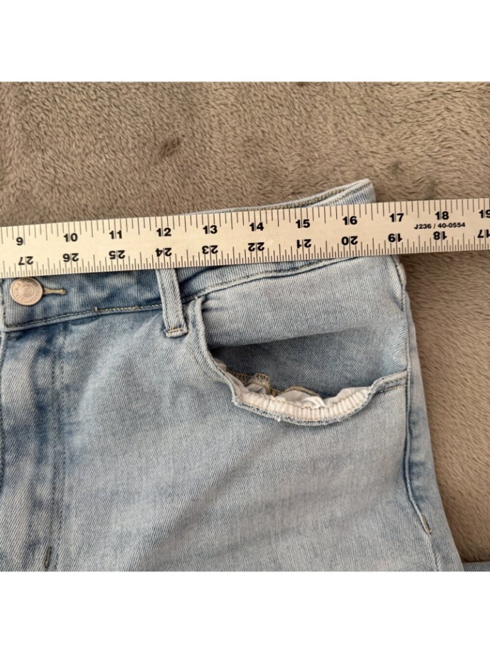KanCan Wide Leg High Rise Jeans Womens 15/31 Light Wash - Picture 5 of 9